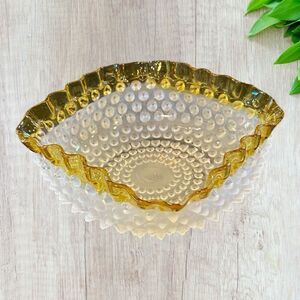 1886 Hobbs Brockunier Dew Drop 7.50 Square Bowl